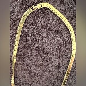 Vintage Gold Box Chain Necklace; 26”.